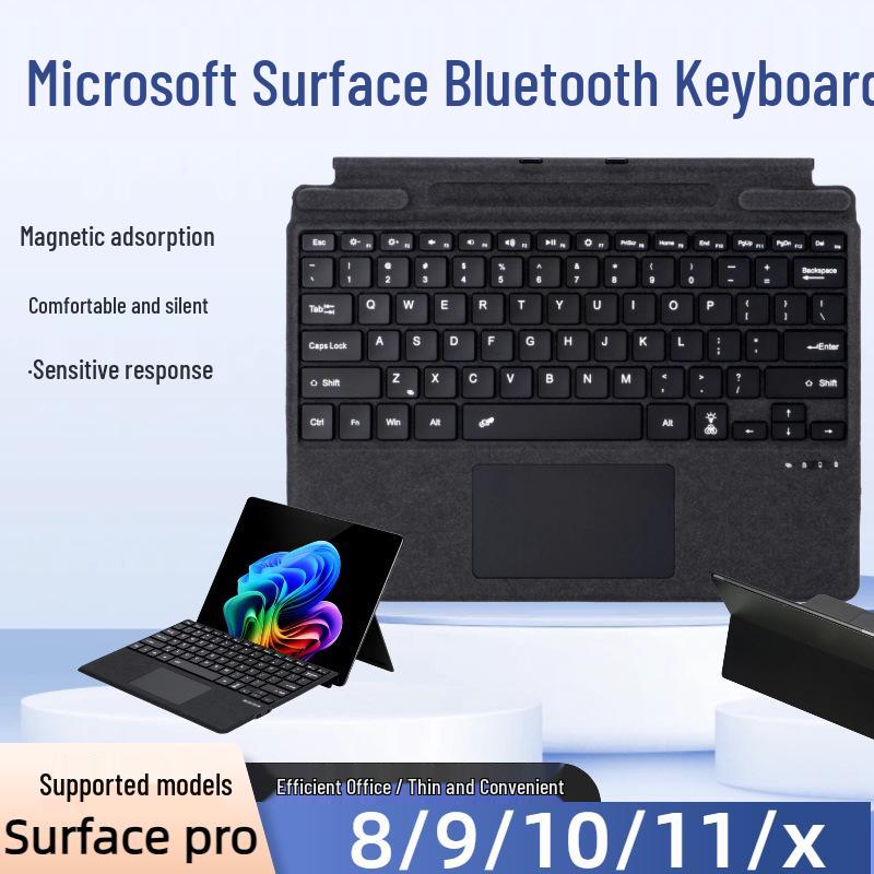 Color Backlit Bluetooth Magnetic Keyboard Case for Microsoft Surface Pro 8/9/10/11/X