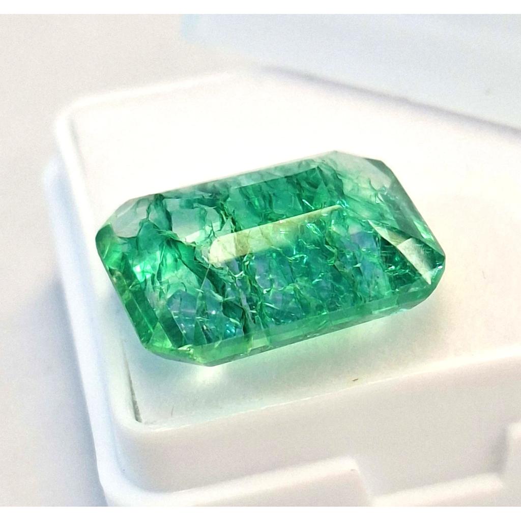 Emerald Cut Natural Emerald Colombian Green 8-10 Ct Fabulous Loose Gemstone