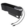 Car Seat Gap Filler Organizer with Charging Function DC12 To 24V Console Side Storage Box Universal for Cars