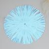 Round Paper Placemats with Tassel Fringe Handmade Woven Heat-Resistant Table Mats Non-Slip Coasters for Cups Plates Kitchen Dining Decor