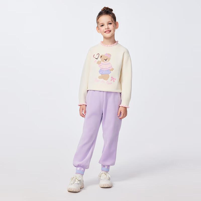 PawinPaw Girls' Cartoon Bear Winter Casual Pants