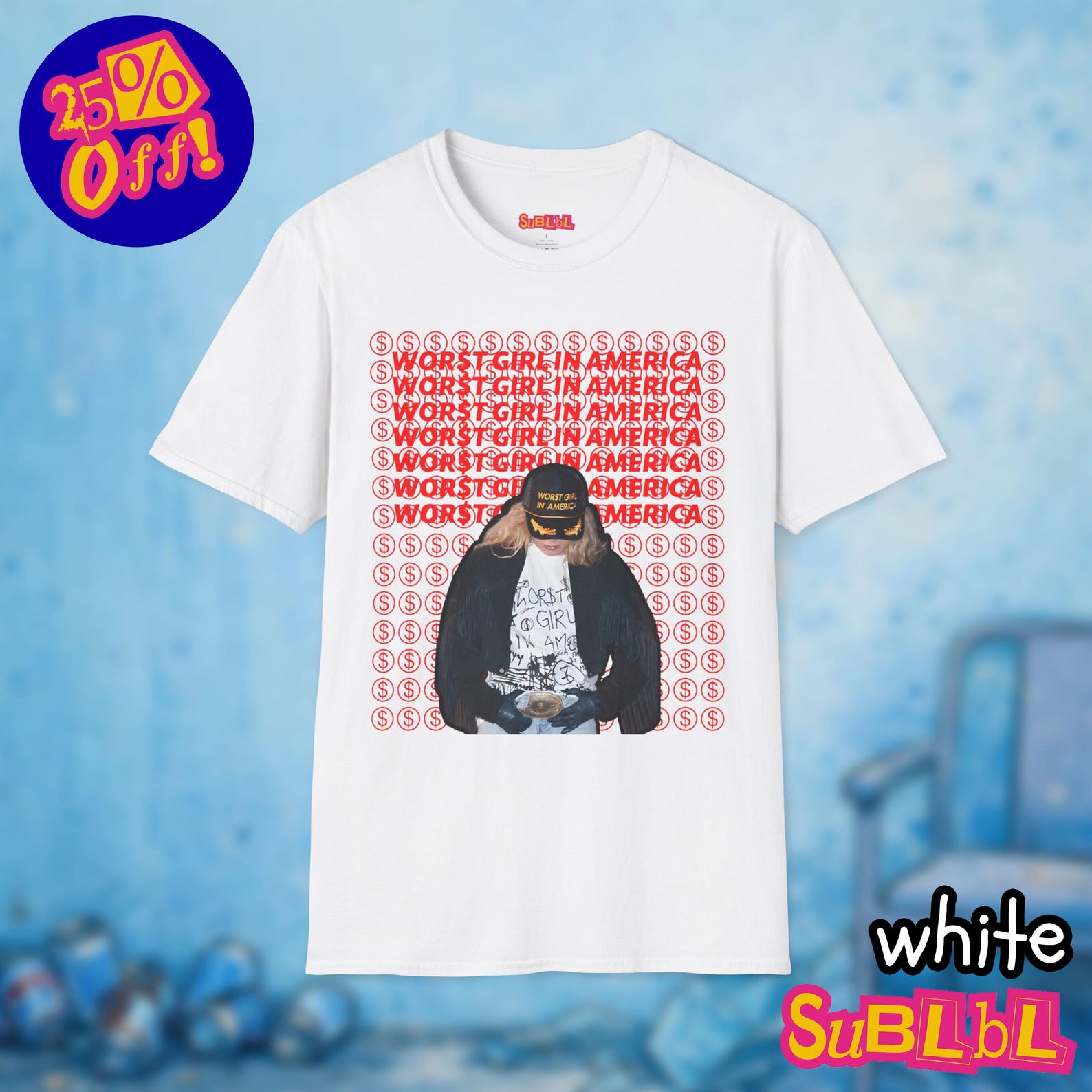Slayyyter Worst Girl In America T-Shirt, Slayyyter Shirt, Worst Girl In America Tee, Slayyyter Graphic T-Shirt, Pop Merch Unisex S