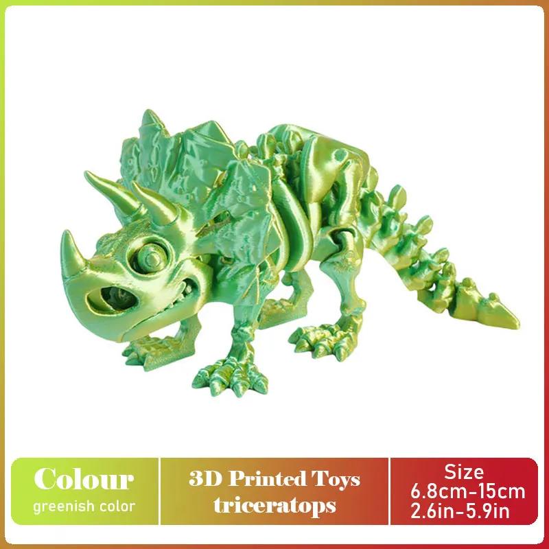 Tirannosauro Rex Stampato 3D Modello di Dinosauro Realistico Articolato Completamente Mobile Regalo di Compleanno Animali Realistici Decorazione da Scrivania