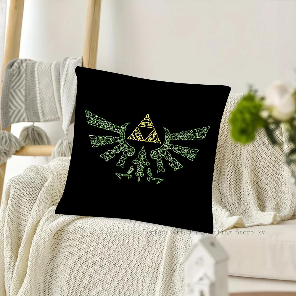 Viking Nordic Mystical Symbol Pillow Case Square Pillow Cushion Cover Bedroom Sofa Room Decoration Casual Pillow Cover