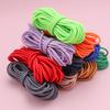 Colorful Round Elastic Cord for Hoodie and Pant Cuffs, Waist Drawstring, High-Elasticity Rubber Latex Thread Elastic Band