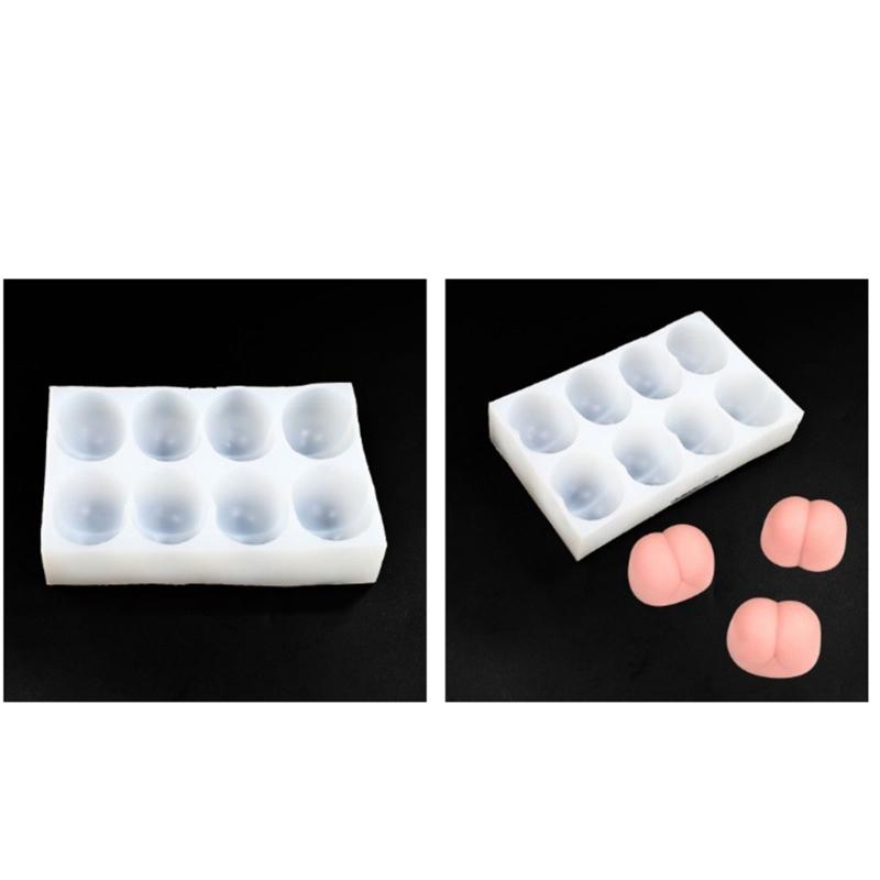 Silicone Butt Shaped Molds For Baking Chocolate Candy Easy Releases Nonstick Mousse Cake French Dessert Bakeware