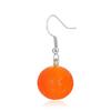 Popular Personality for Creative Colorful Orange Earrings Women's All-match Earr