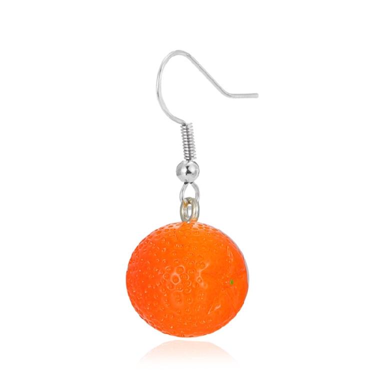 Popular Personality for Creative Colorful Orange Earrings Women's All-match Earr