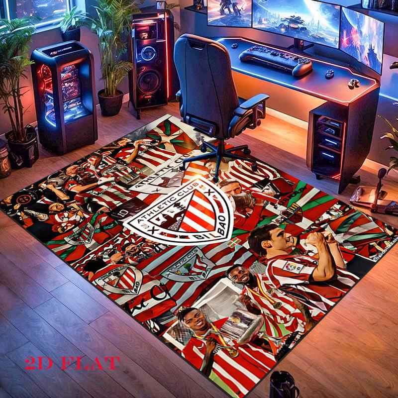 Bilbao logo Carpet Rug for Living Room Bedroom Home Sofa Decoration,Kids play Nonslip Floor Mat