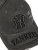 Emelbi Vintage Prägung Beschädigt Unstrukturiert Baseballkappe Ny (Kohlengrau)