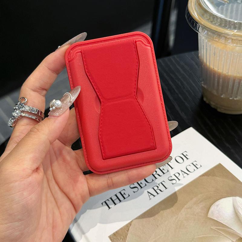 

Цветной чехол для телефона, держатель для карточек для iPhone, складной настольный держатель для телефона Magsafe, держатель для удостоверения личности, банковской карты