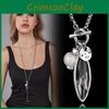 Geometric Crystal Necklace For Women With Gold Plated Snake Chain Winter Fashion Accessory