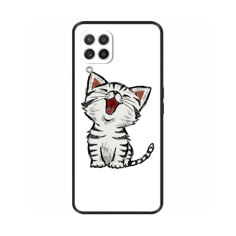 Per Samsung Galaxy A12 Custodia Verniciata Morbido Silicone Liquido Protezione Fotocamera Copri Telefono Per Samsung M12 F12 A 12 Galaxy M12 Fundas