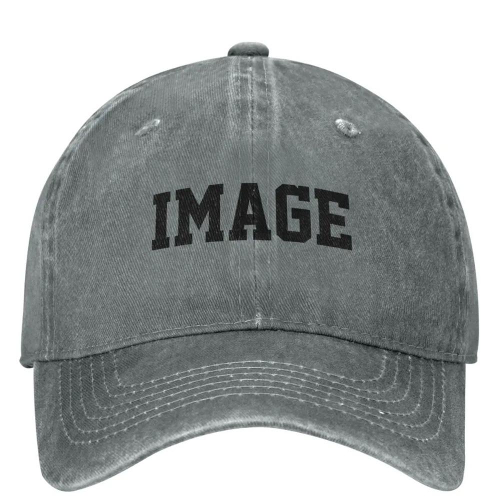 

Your Image Washed Baseball Cap Vintage Hip Hop Dad Hats Summer Unisex Adult Outdoor Sport Sunshade Baseball Caps Adjustable