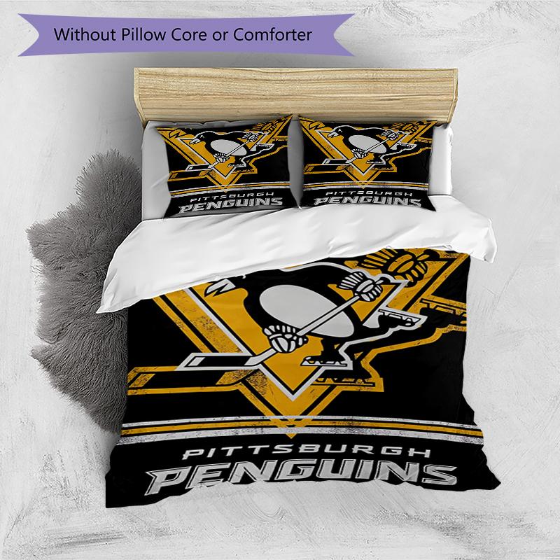 Penguin Pride Themed Bedding 3Pcs Duvet Cover Set Decorative Bed Linen For Teen Room Home Decoration