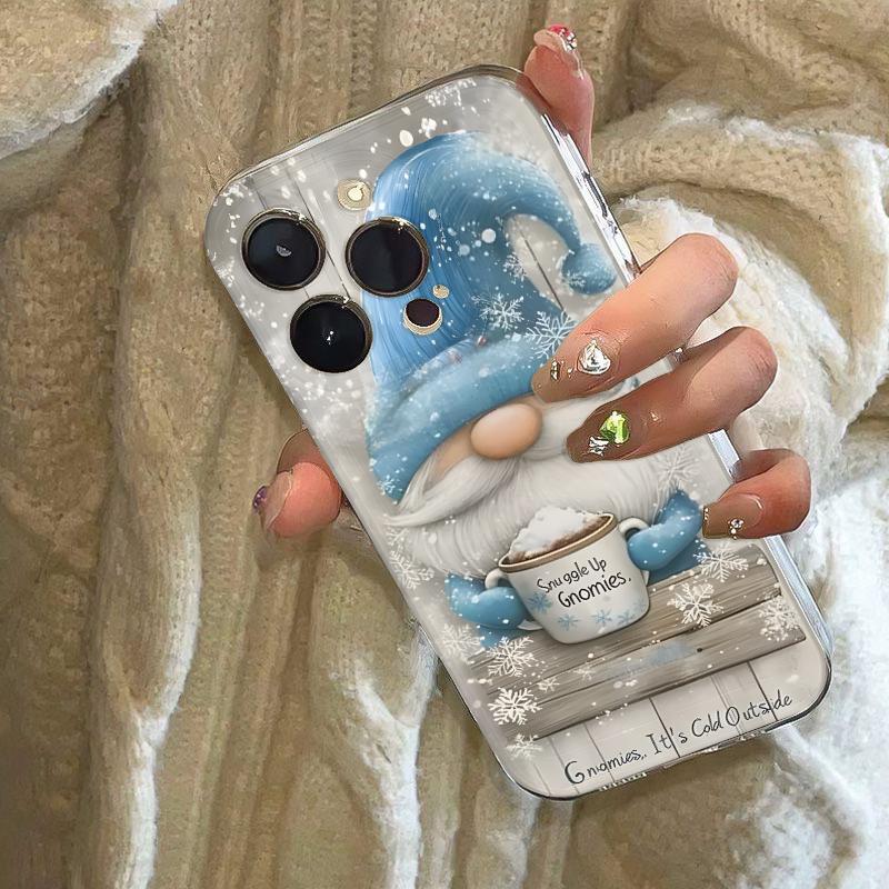 Santa Claus Phone Case for iPhone 17 Air 16 15 14 13 12 11 Pro Max Plus Mini Xs X 8 7 Soft Transparent Cover Fundas Accessory