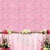 3D Rose Rose Flower Wall Pink Silk Artificial Flower Backdrop  Birthday Party