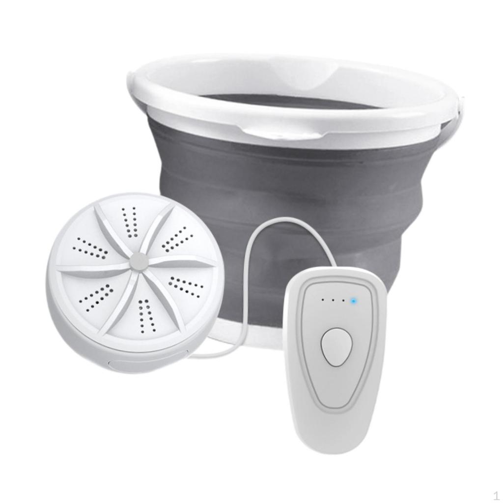 Mini Washing Machine with Water Bucket for Underwear Socks Portable Turbo Washer Touring