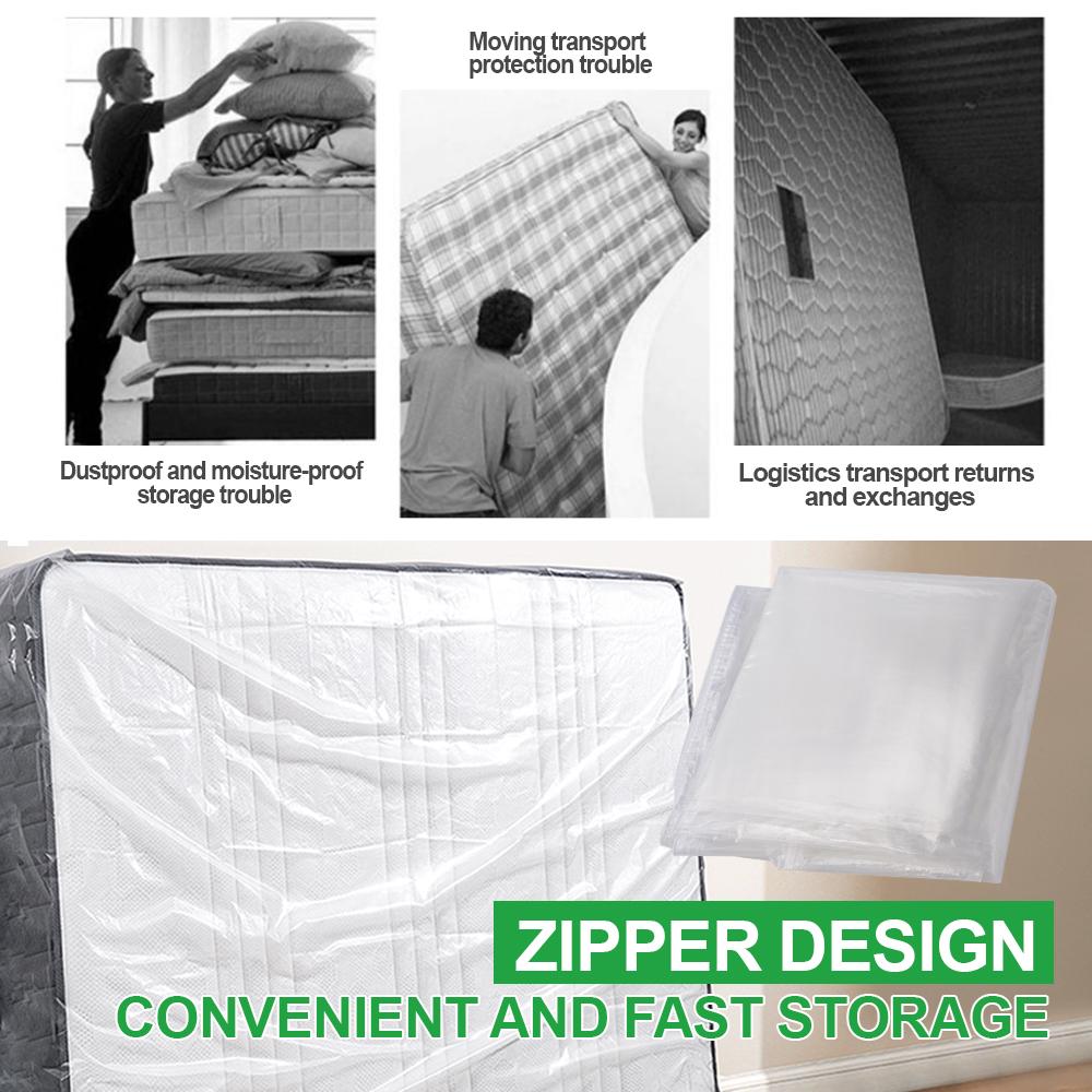 Thickened Mattress Packaging Bag Dustproof Moisture-proof Cover Moving House Protective Case Zippered Mattress Storage