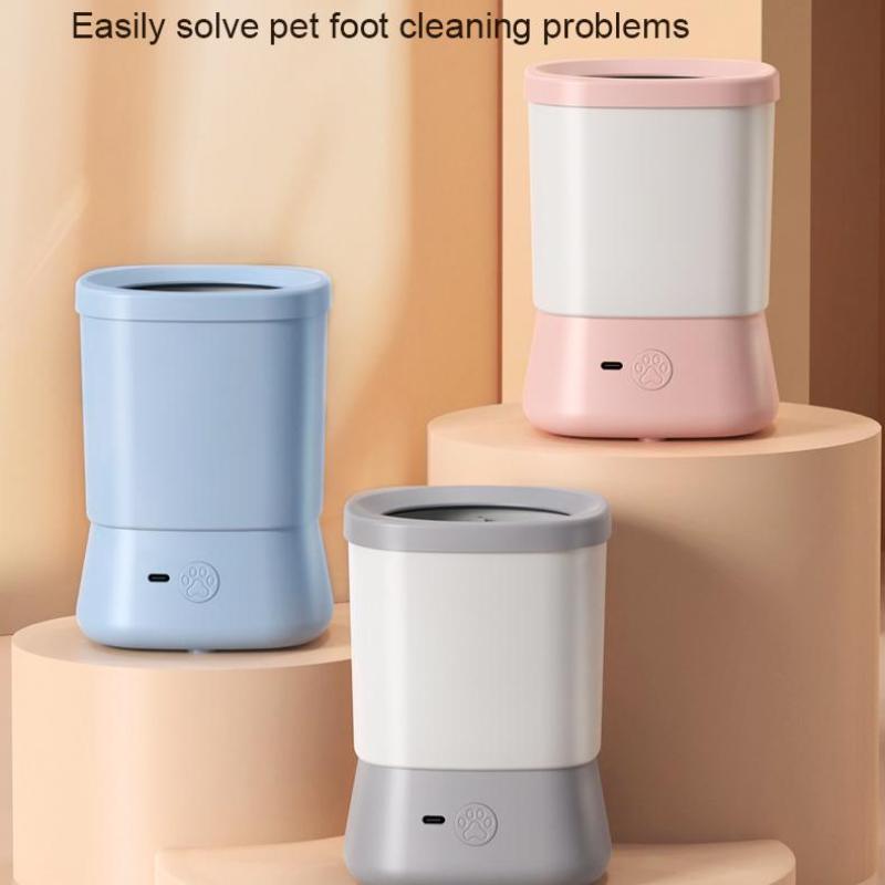 Pet Electric Foot Washing Cup Automatic Dog Cat Foot Washing Device Beauty Care Intelligent Dog And Cat Cleaning Products