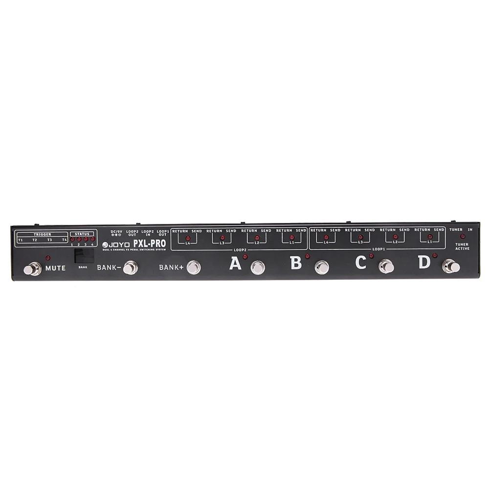 JOYO PXL-PRO Foot Pedal Controller 8 LOOP Channels 4 Triggers Guitar Pedal True Bypass Controller with Mute Switch and Buffered