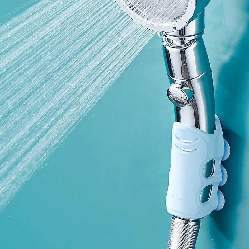 Silicone Plastic Showerhead Suction Cup Base Non Perforated Showerhead Bracket Rain Showerhead Hanging Showerhead Holder