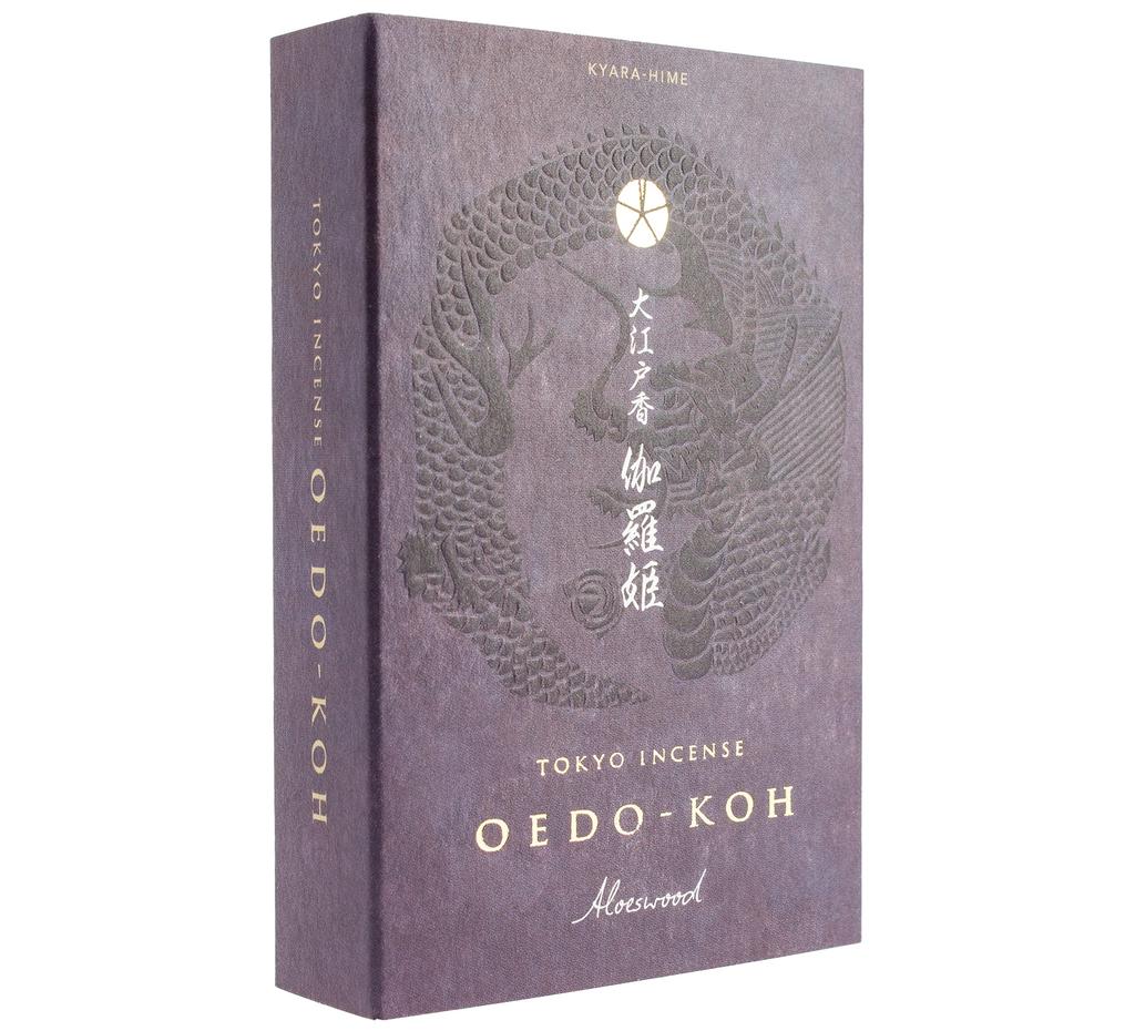 Nippon Kodo Oedo Incense 60 with incense holder Kyarahime, sticks,