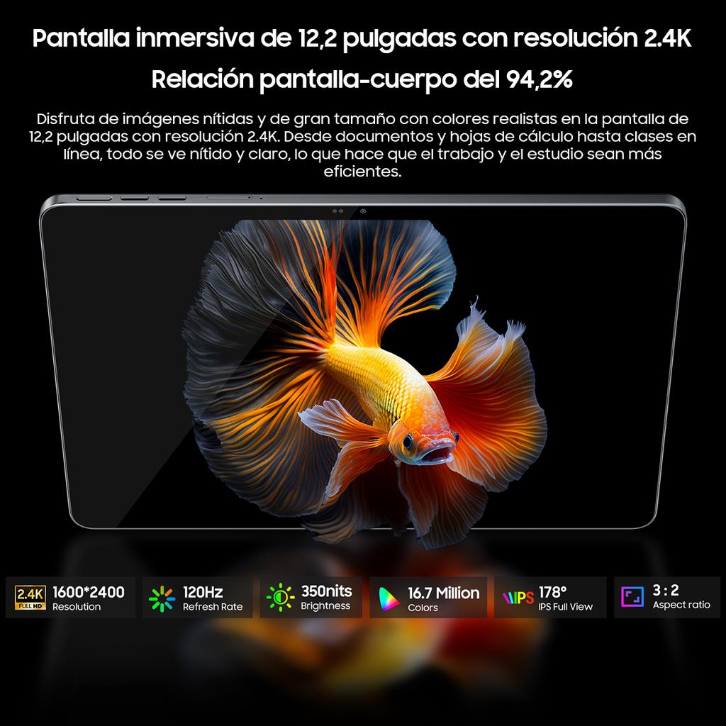 Blackview MEGA 12 5G Tablet 12.2 Inch 120Hz 12GB RAM 256GB ROM Android 16