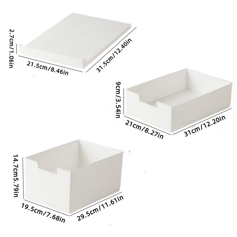 1 Stück Aufbewahrungsbox für Schienen, Schrank-Unordnung Aufbewahrungsbox, Schlafzimmer Unterwäsche Schubladen-Typ Aufbewahrungs- und Organisationsbox