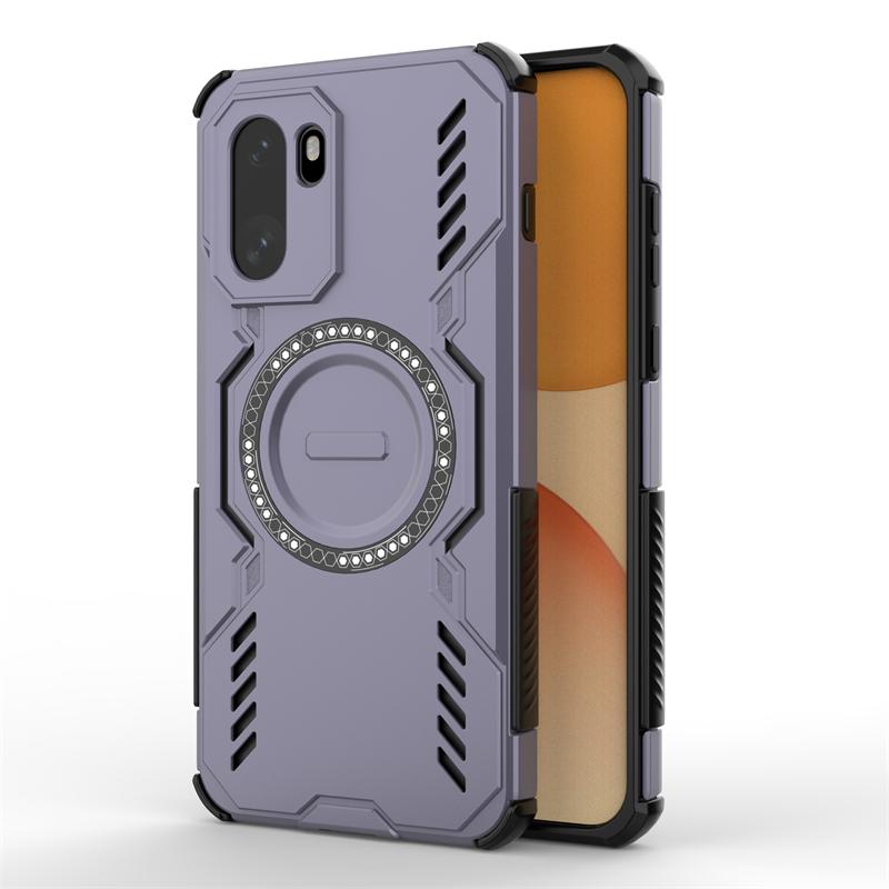 

Для чохла OnePlus Ace 6 Для OnePlus Ace 6 Протиударний Броньований Магнітна Адсорбція Бездротова Зарядка Задня Кришка Для чохла OnePlus Ace 6 OnePlus Ace 6T фіолетовий