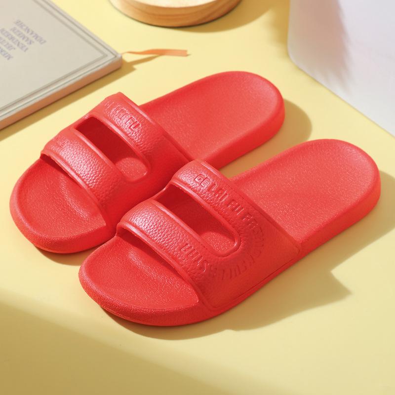 Summer dormitory slippers men s summer home slippers with bath bathroom non-slip indoor cool slippers women s summer 35-36 красный