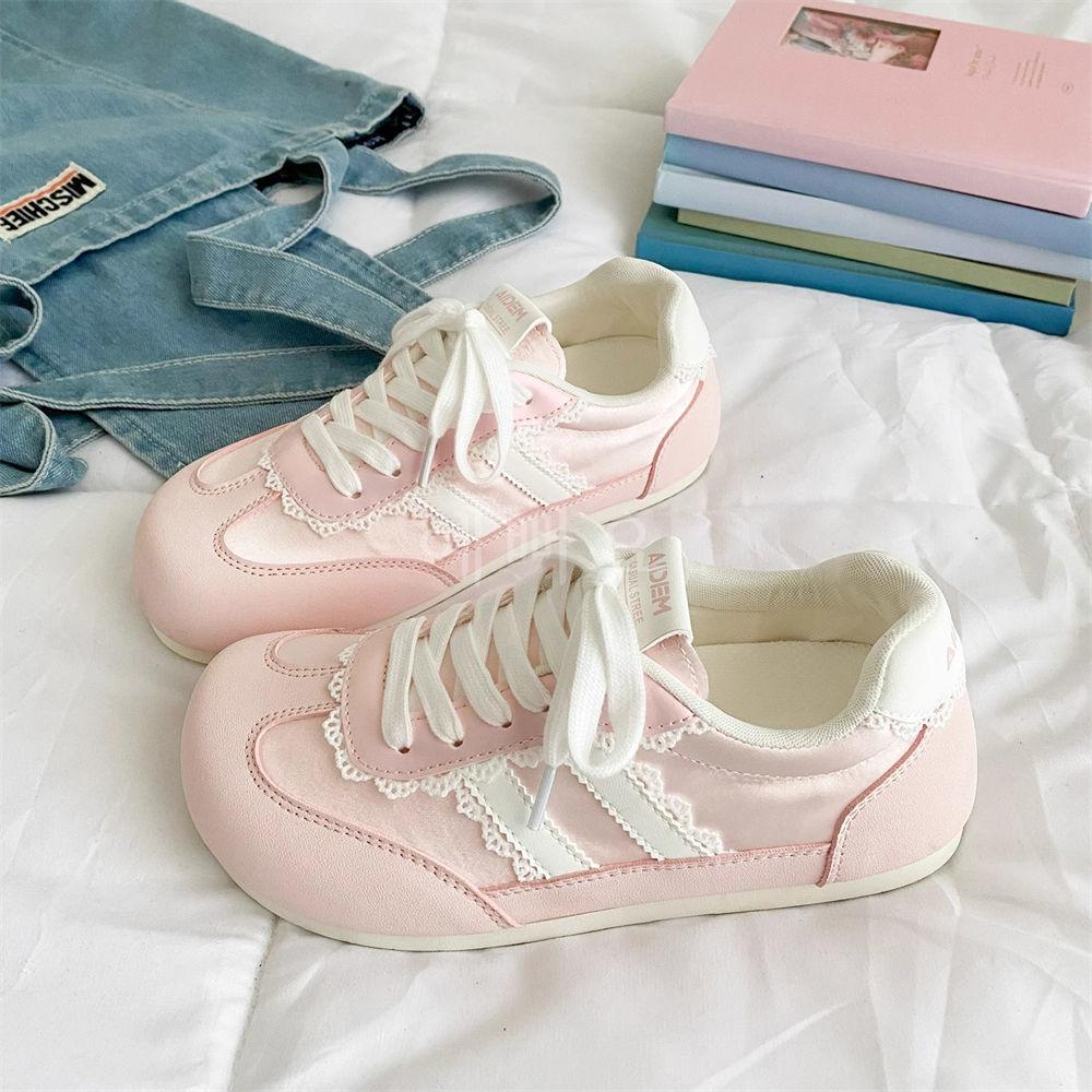 Sweet puff board shoes women's 2025 new little white shoes autumn thin breathable versatile skirt ballet training shoes