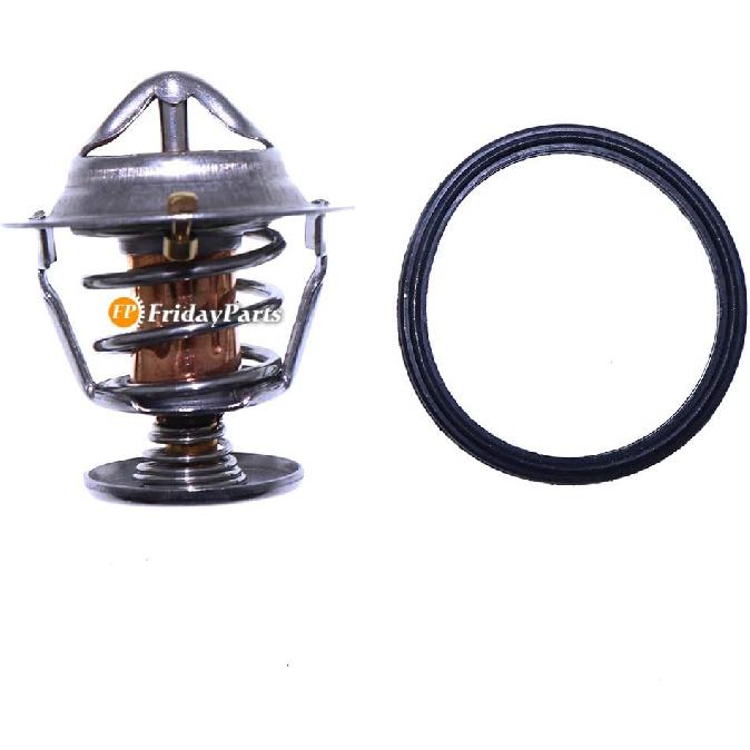FridayParts Thermostat 129470-49801 for Yanmar 3JH2-E 3JH3-E 4JH2E 4JH2-TE 4JH2-HTE 4JH2-DTE 4JH2-UTE 4JH2-UTEB