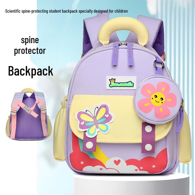 Cartoon Kids' Backpack: Breathable, Large Capacity, Ages 1-3