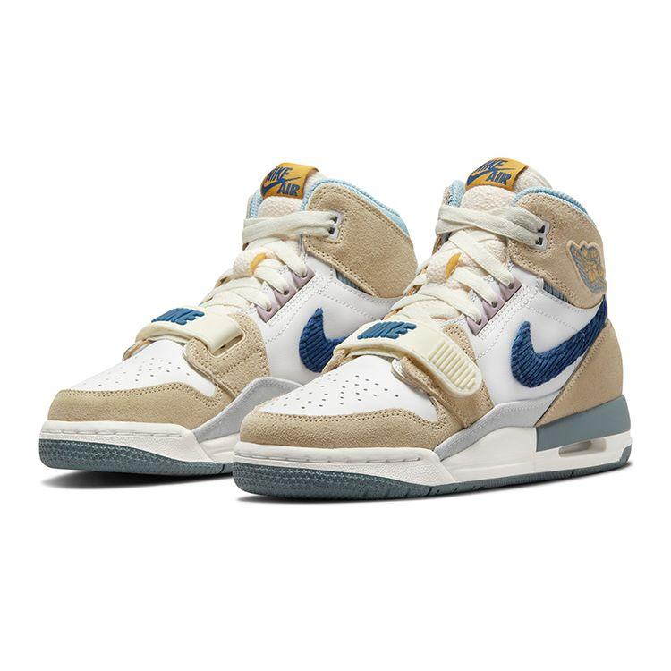 Zapatillas Air Jordan Legacy 312 GS Swoosh de Pana para Niños Tan Summit-White Mystic-Navy DQ5348-141