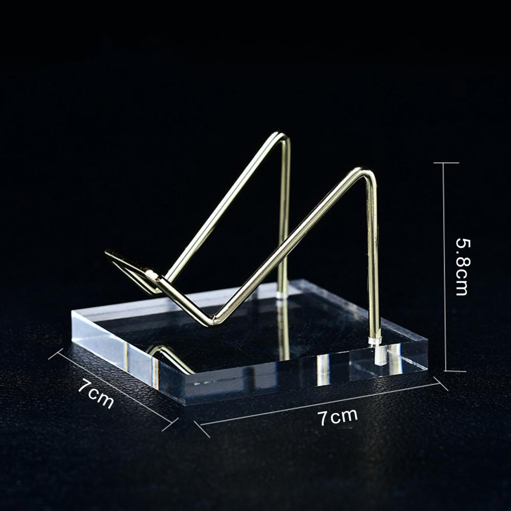 Acrylic Display Stand Stone Mineral Display Rack Rack Holder Clear Base For Collector Gemstone Crystal Mineral Agate Plate Shelf