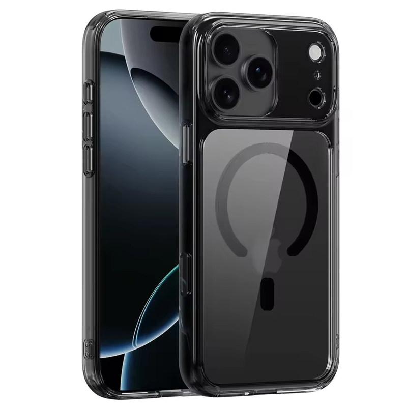 Luxury Magnetic Magsafe Phone Case For iPhone 17 Pro Max 17Air 17Pro 17 Transparent With Camera Button Wireless charging Cover