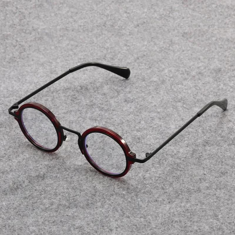 Stylish Circular Small Shaped Frame Anti Blue Light Flat Mirror Versatile for For Men and For Women Suitable for Commuting and Daily Life
