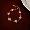Korean Zircon Flower Bracelet - Elegant Simple Design, Trendy Fashion, Versatile Hand Jewelry, Internet Celebrity Style.