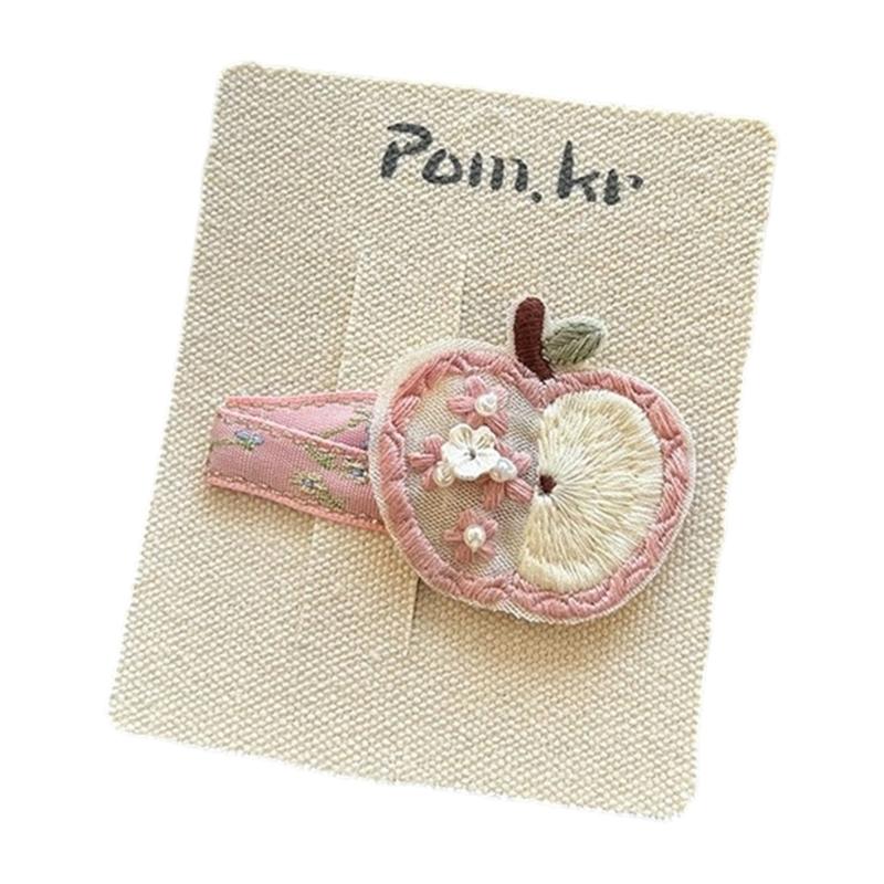 

Handwoven Kids Hair Clip Cartoon Design Soft Fabric Barrettes For Girls Side Hair Accessories Daily Party Occasion