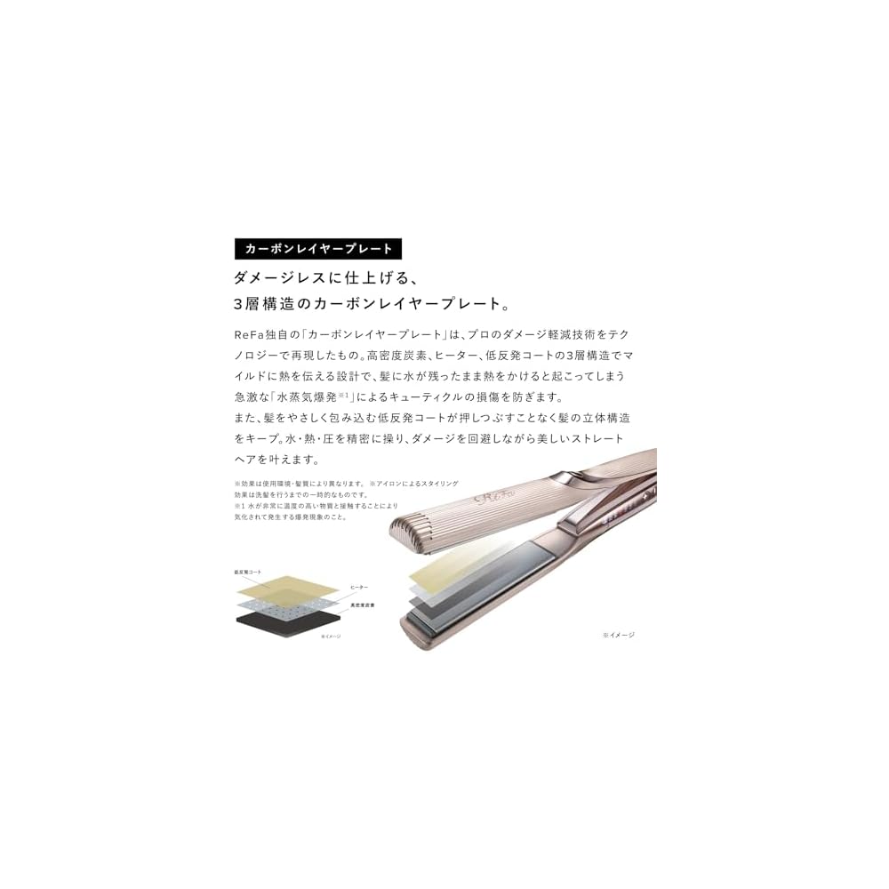 ReFa Straight Iron Pro+ Hair Straightener with Shopper Set, Professional Styling Tool, Lightweight, Easy To Use