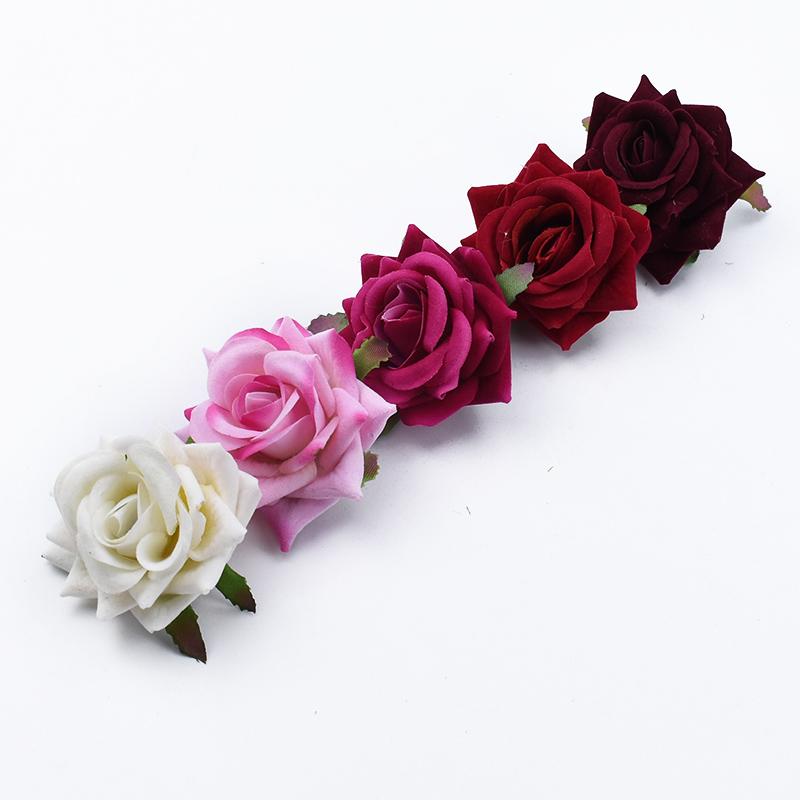 100 pieces Wholesale cheap roses wedding decorative flowers wall home decoration accessories Artificial flowers a cap gifts box