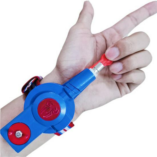 Spider-Man Web Shooter: Automatic Retraction Glove, Black Tech Toy for Kids