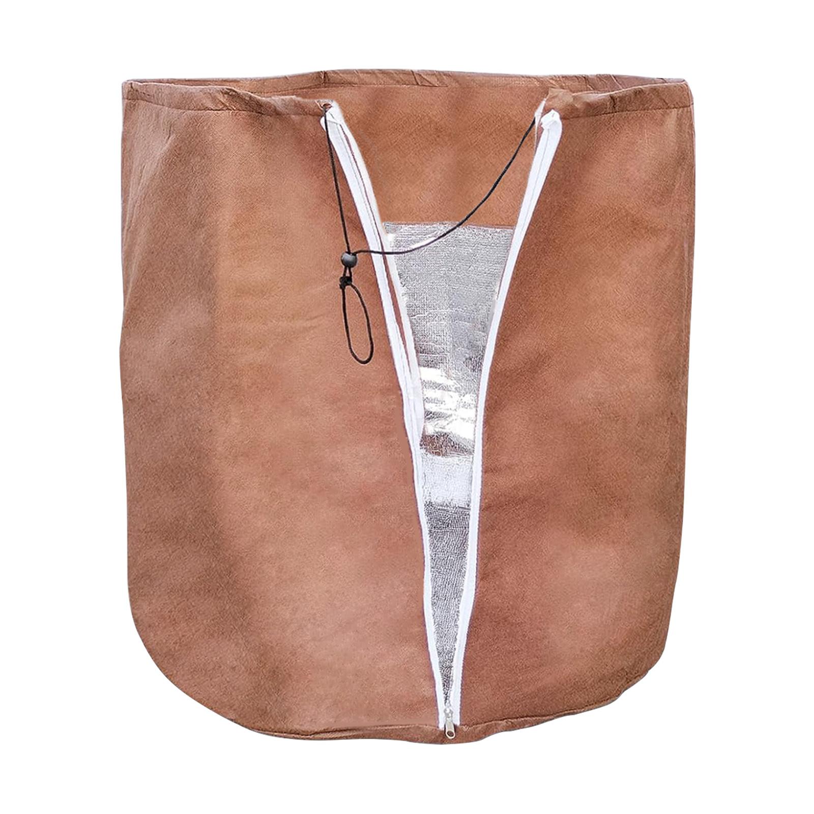 

Изоляционный чехол для защиты растений. Универсальные защитные приспособления для растений для садоводов и любителей садоводства. A коричневый