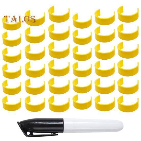 

1/3/9/18/36 шт. зажимы для этикеток на флаконы с таблетками с ручкой зажимы для этикеток на флаконы с лекарствами для легкой идентификации лекарств маркер для флаконов с таблетками от 1,2 до 2 36pcs жёлтый