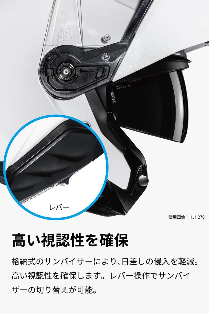 HJC HELMETS Motorcycle Helmet System Full Face Open Face Sun Visor Ventilation Internal Removable Intercom Compatible SMART HJC i91 Caste HJH272 BLACK