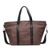 Fashi borchie borse da donna grande capacità nylon borse a spalla per viaggio femminile grandi tote per pendolari signore borsa borsa