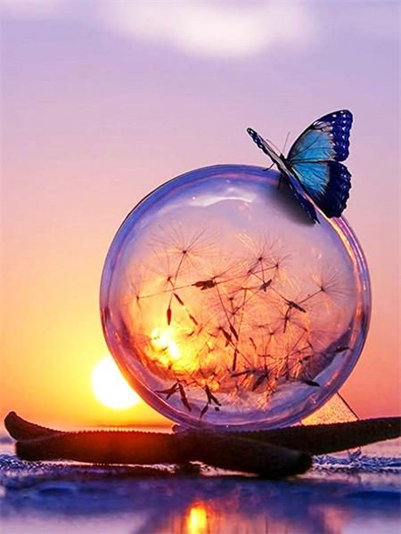 5D Diamond Painting New Arrivals Seaside Bubble Home Decor Full Square Round Embroidery Mosaic Beach Landscape Wall Art