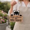 Fun Cat Door Hanger Shaped Welcome Sign Durable Wooden