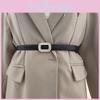 Minimalist Style Womens Derma Waist Belt Metal Buckle Dress Suit Belt Shapewear